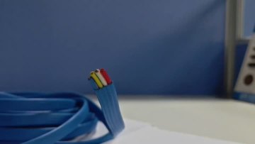 Blue PVC Flat 3C+E