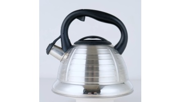 Stainless steel Stripe design whistling kettle FH-178