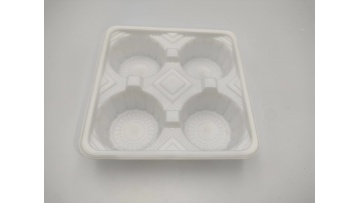 Blister white PP plastic food divider tray