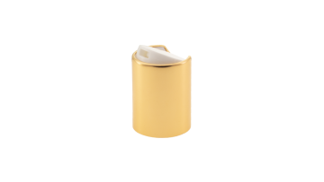 20/415 Shiny Gold Aluminum Disc Top Cap
