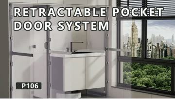 pocket door system 3D