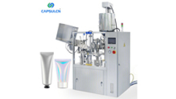 NF-60Z Automatic Rotary Liquid Cream Soft Plastic Honey Gels Small Soft Alu Aluminum Tube Filling And Sealing Machine1