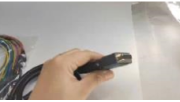Black diagnostic connector cable