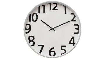 Industrial Chic 20-Inch Clock: Textured Grey Border + High-Contrast Dial