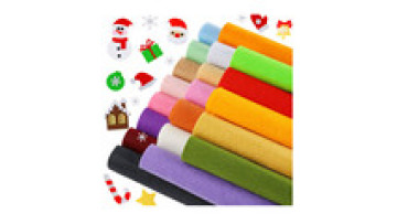 Assorted Color craft Non Woven wool polyester Felt Fabric Sheets rolls for diy craft bags mats pads1