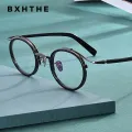Vintage Acetate Round Glasses Frame Men Women Luxury Brand Myopia Prescription Optical Eyeglasses Frame Retro Spectacles Eyewear