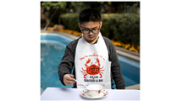 Adult Custom Printed Disposable Bibs with Crumb Catcher1