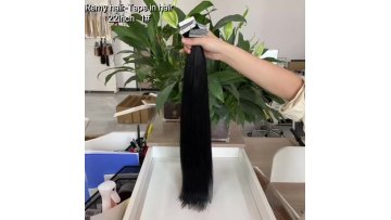 wholesale straight virgin real hair extensions tape in hair remy cuticle aligned natural hair extension human vendors1