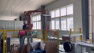Production line robot packing