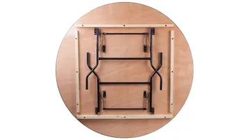 Wholesale Outdoor Wedding Restaurant Hotel Folding Table Plywood Round Table1
