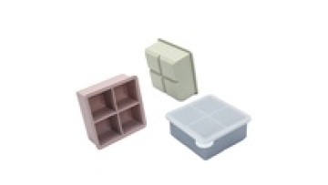 BPA free Silicone 4 ice  mold home with cover reusable multi-function ice making1