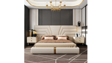 Big headboard villa bedroom furniture with storage luxury design italy super king size bed frame1