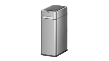577 Wings-open Stainless Steel Sensor Trash Bin with white light
