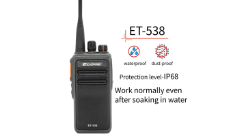 Long Range IP68 Waterproof 10w High Range Outdoor Construction Talkie Walkie Vhf Uhf 5km Long Distance Two Way Radio  ET-5381