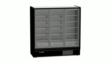 glass door freezer