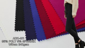 Soft Solid Dyed Knitted Textiles soie de medine double face coat thick spandex scuba tessuti fabric For Fashion Garment Dress1