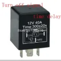 30A 5 minutes delay off after switch turn off Automotive 12V Time Delay Relay SPDT 300 second delay release off relay