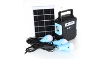 Solar Energy Emergency Torch Lights Rechargeable Portable Energy Power Home Solar Lighting Kit System With Wireless Speaker FM1