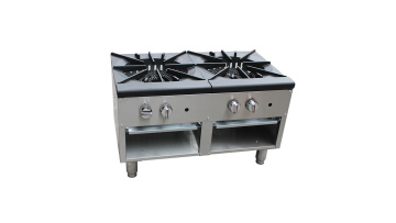 2 commercial gas stock pot range