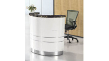 Modern Style Glossy White Painting Checkout Counter Hot Sale Most Cheap Reception Desk Beauty Salon Reception Desk1