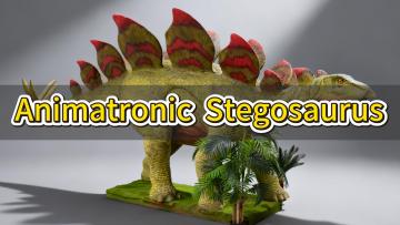 4m Green Animatronic Stegosaurus