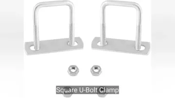 Square Stainless Steel U-Bolt Clamps for Secure Fastening Applications1