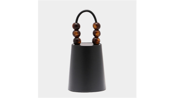Pudding-shaped Glass Bead Handbag Exquisite Design