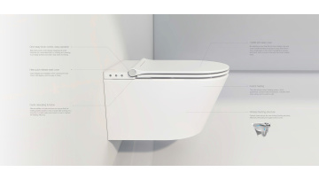 FA-941 auto flushing wall hung smart toilet