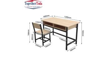 Student Desk with Double Drawer TD