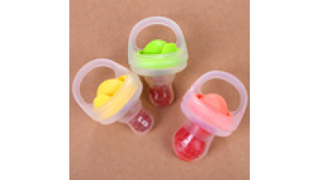 New Reusable Eco-Friendly BPA Free Soft Sensory Toys Liquid Silicone Baby Food Fruit Feeder Pacifier Set With PP Cover1