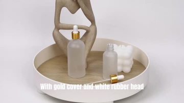 Transparent dropper bottle
