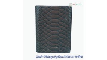 Men's Vintage Python Pattern Wallet