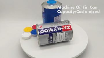 1L round tin can