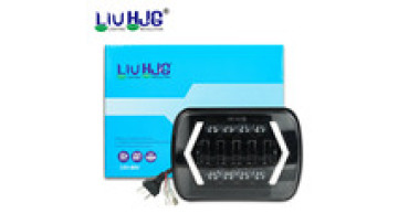 Square Auto Drl Headlamp With Angel Eyes High/low H4 Led Headlight 5x7 7x6 Inch 90w Universal1