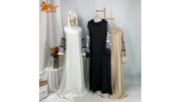 New Muslim Plain Women Abaya Dubai Arab Hooded Dress Long Sleeve Printed Dresses Middle East Turkiye Robe 20251