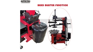 Tire changer bead blaster function
