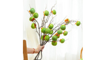 Wholesale Artificial Persimmon Fruit Branches for Home Decor1