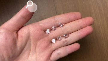 Synthetic Pink morganite QF-0163