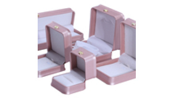 Hanhong custom logo packaging box crown design luxury PU leather suit box rose gold bracelet necklace ring jewelry box1