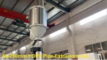 50-200mm mono layer PE pipe line 