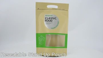 resealable stand up pouch
