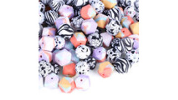 Wholesale Cheap Food Grade Silicone Bead Square Flat Flat Silicone Beads1