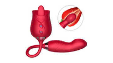 Upgraded Flower Tongue Licking 2-in-1 Slapping Vibrator for Women1