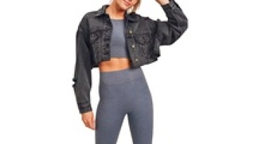 Winter High Quality Cotton Acid Wash Short Jacket Woman Denim Jackets for Ladies1