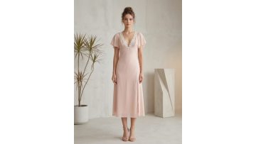 Lace Panel Spliced Dress
