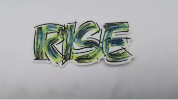 Embroidery logo on felt cloth