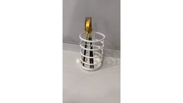 Flat wire chopstick cage (white spray coating)~1