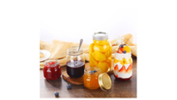 Wholesale 1000ml Wide Mouth Glass Jars Straight Food Storage Pickled Glass Jar Container With Metal Lids1