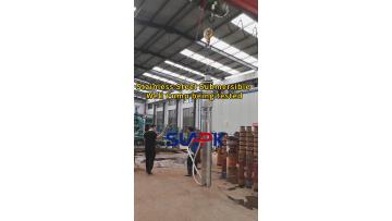 10. Stainless Steel Submersible Well Pump testing 