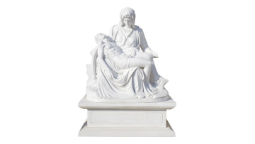 Virgin Mary and Jesus Marble Sculpture